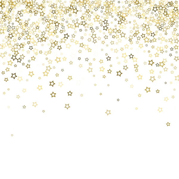 Brillo de oro confeti brillo — Vector de stock