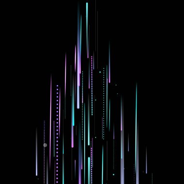 Hızlı Hareket Neon. Glare Dynamic. Düşen Parıltı.