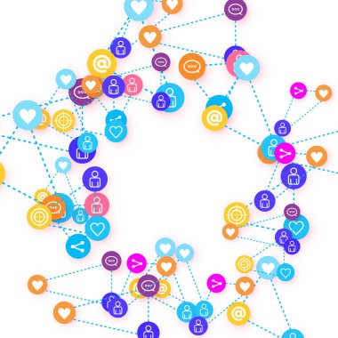 Sosyal medya pazarlaması, İletişim konsepti.