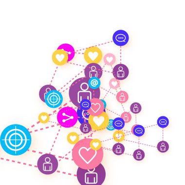 Sosyal medya pazarlaması, İletişim konsepti.