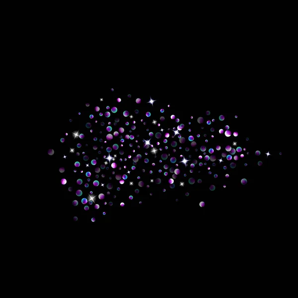 Paarse glitter ster confetti weinig vonk violet — Stockvector