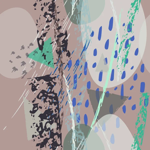 Collage Contemporary Texures. Umělecká moderna — Stockový vektor