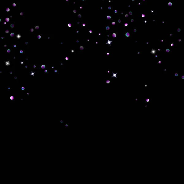 Lila Glitzersternkonfetti kleiner Funke violett — Stockvektor