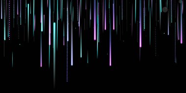 Hızlı Hareket Neon. Glare Dynamic. Düşen Parıltı.