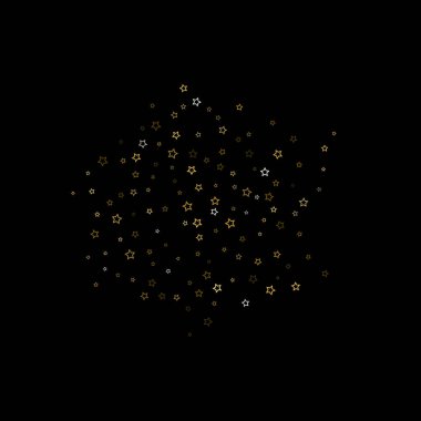 Altın parıltısı konfetisi parlıyor