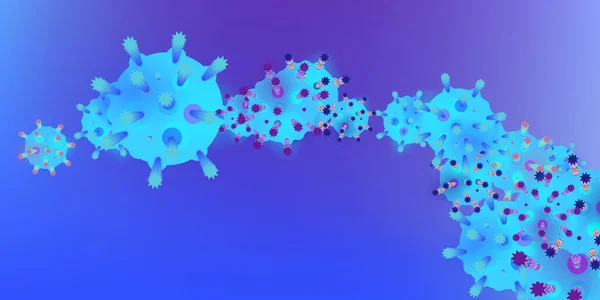 Infección Epidémica por Coronavirus COVID-2019. — Archivo Imágenes Vectoriales