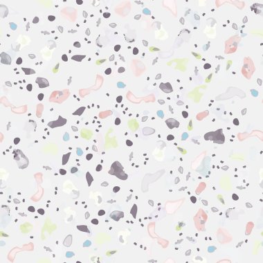 Terrazzo Doku Vektörü. Döşemesiz Desen
