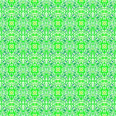 Suluboya Yüzey Mozaiği. Teal, Yeşil, Nane Yatağı 