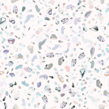 Terrazzo Doku Vektörü. Döşemesiz Desen