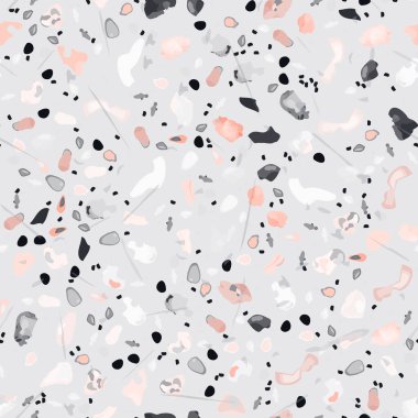Terrazzo Doku Vektörü. Döşemesiz Desen
