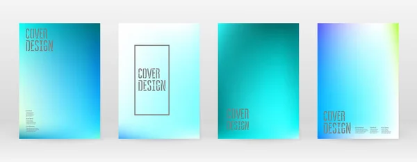 Pastel Soft. Vibrant Bleu, Sarcelle, Néon Concept. — Image vectorielle