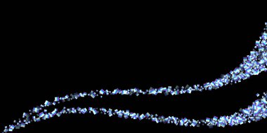 Gökkuşağı, yanardöner dikdörtgen, parlak konfeti.