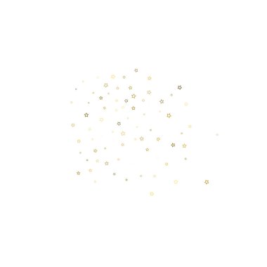 Altın Parıldayan Yıldızlar. Lüks Parlak Konfeti.