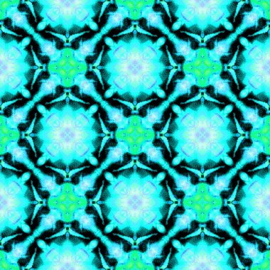 Suluboya Yüzey Madalyası. Mavi, Cyan, Indigo 