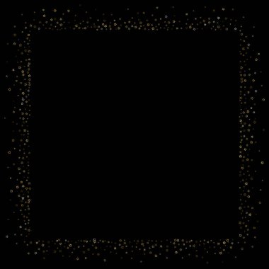 Altın Parıldayan Yıldızlar. Lüks Parlak Konfeti.