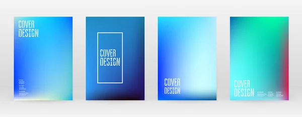 파텔 소프트. Vibrant Blue, Teal, Neon Concept. — 스톡 벡터