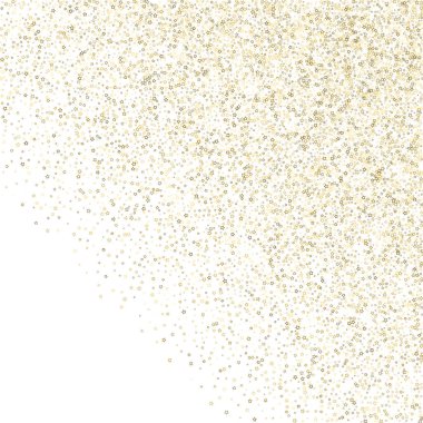 Altın Parıldayan Yıldızlar. Lüks Parlak Konfeti.