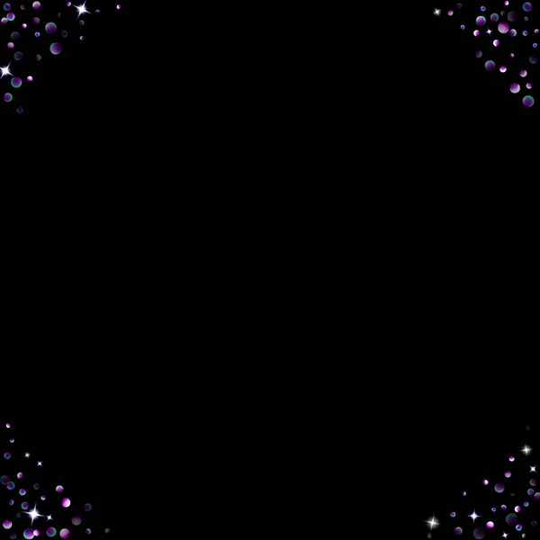紫の輝きの星のコンフェッティ少し火花バイオレット — ストックベクタ