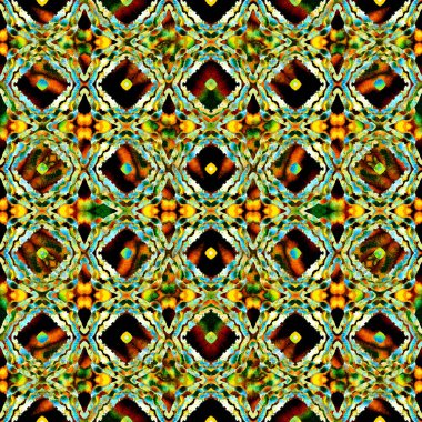 Geometrik Geleneksel Yüzey. Renk, Çokluortam, 