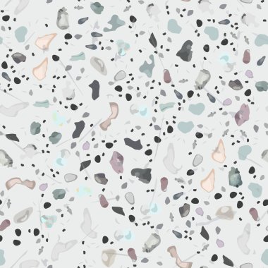 Terrazzo Doku Vektörü. Döşemesiz Desen
