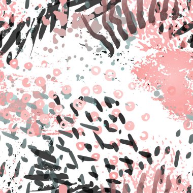 Mürekkep lekeleri kusursuz desen. Moda Konsepti. 