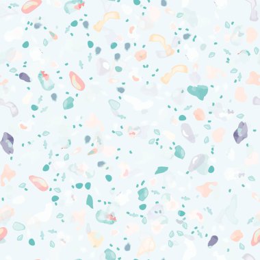 Terrazzo Doku Vektörü. Döşemesiz Desen