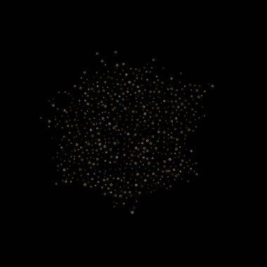 Altın Parıldayan Yıldızlar. Lüks Parlak Konfeti.