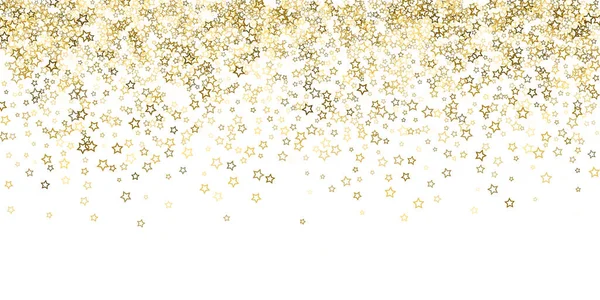 Gouden glitter confetti schitteren — Stockvector