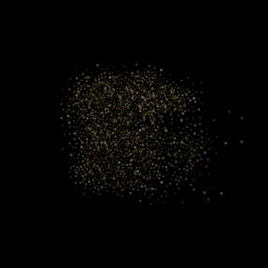 Altın Parıldayan Yıldızlar. Lüks Parlak Konfeti.