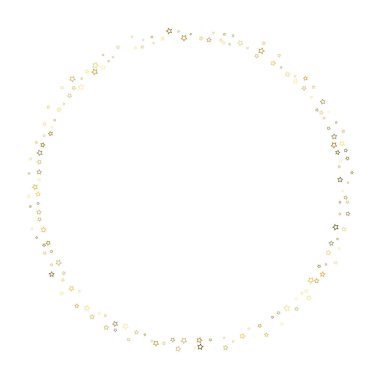 Altın Parıldayan Yıldızlar. Lüks Parlak Konfeti.