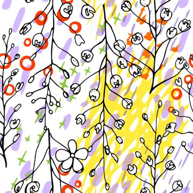 Sanatsal Yaratıcı Tropikal Siyah Beyaz Modern