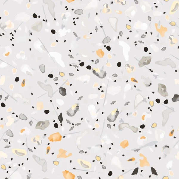 Terrazzo Textuur Vector. Vloeren naadloos patroon — Stockvector