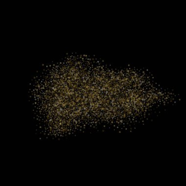 Altın Parıldayan Yıldızlar. Lüks Parlak Konfeti.