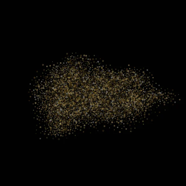 Altın Parıldayan Yıldızlar. Lüks Parlak Konfeti.