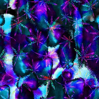 Esrar pürüzsüz suluboya deseni bırakır