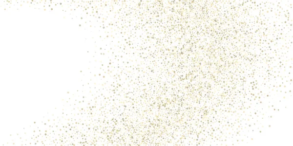 Gold Glitter Stars. Confetti brillante de lujo. — Vector de stock