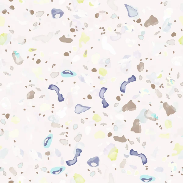 Terrazzo Texture Vector. Pavimentazione modello senza soluzione di continuità — Vettoriale Stock