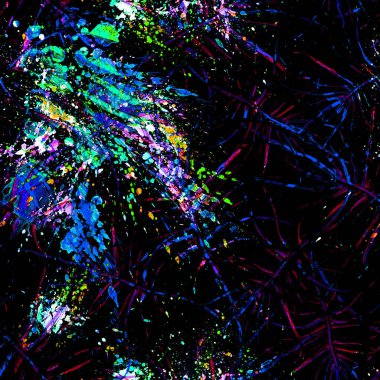 Tropik Yaprak. Karanlık Modern Motif.