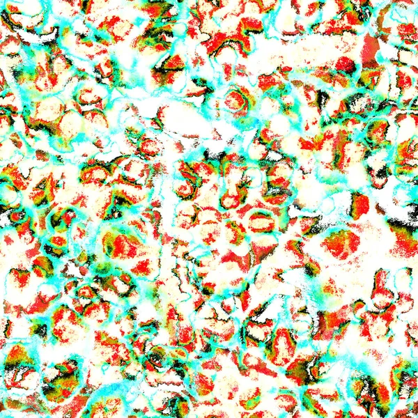 Сюрреалистичная, психоделическая влажная краска, бесшовная картина. Акварель — стоковое фото