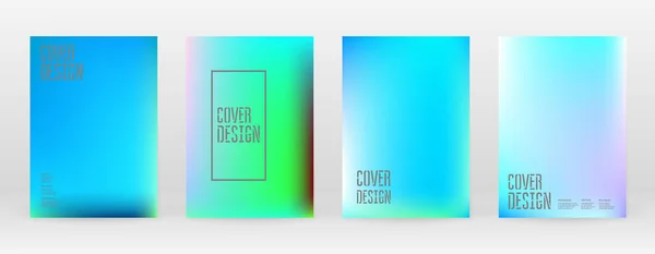 Pastel Soft. Vibrant Bleu, Sarcelle, Néon Concept. — Image vectorielle