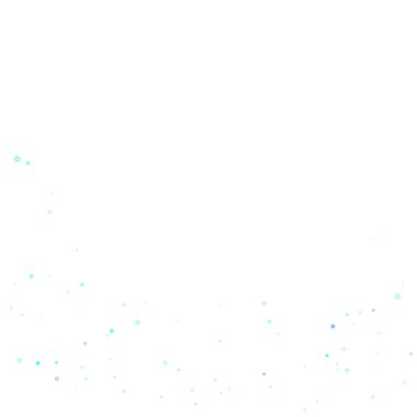 Mavi, turkuaz, turkuaz parıltılı yıldız konfetisi