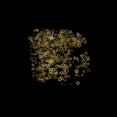 Altın parıltısı konfetisi parlıyor