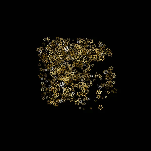 Złoty brokat confetti blask — Wektor stockowy