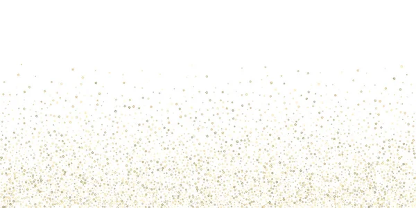 Gold Glitter Stars. Confetti brillante de lujo. — Vector de stock