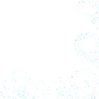 Mavi, turkuaz, turkuaz parıltılı yıldız konfetisi