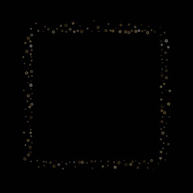 Altın Parıldayan Yıldızlar. Lüks Parlak Konfeti.