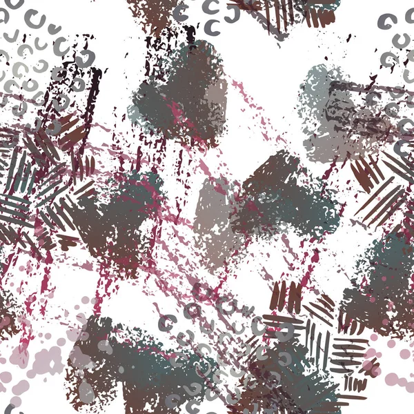 Distressed Seamless Pattern. Modekonzept. — Stockvektor