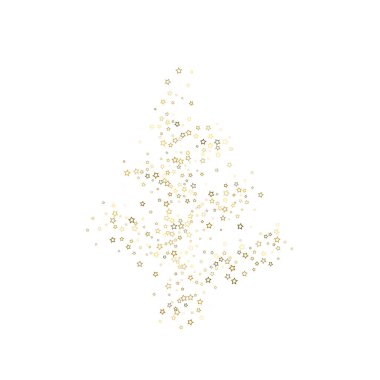 Altın Parıldayan Yıldızlar. Lüks Parlak Konfeti.