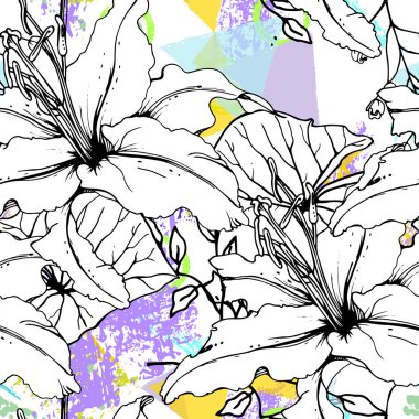 Çiçek Geometrik Yazdırma Tropikal Orman Yaprak Fırçası