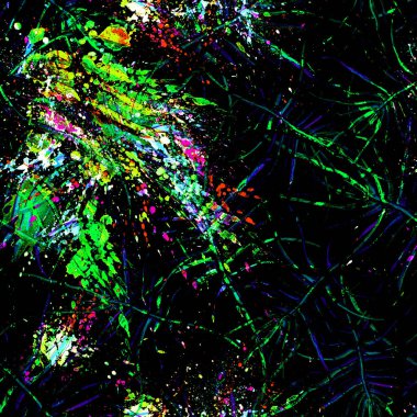 Tropik Yaprak. Karanlık Modern Motif.